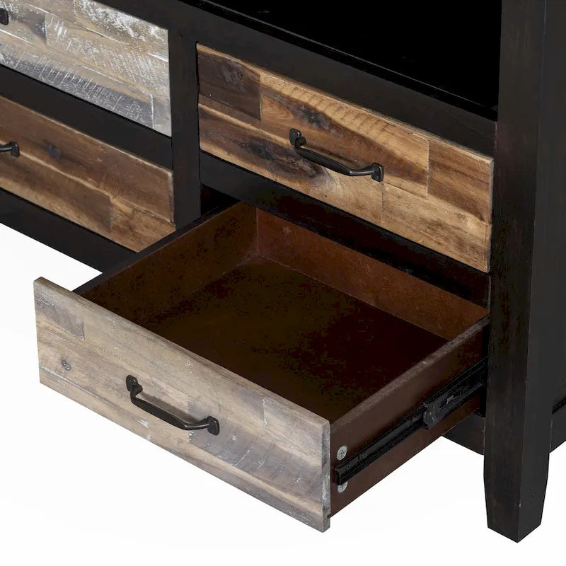 Mobile TV con 6 cassetti e 3 ripiani
