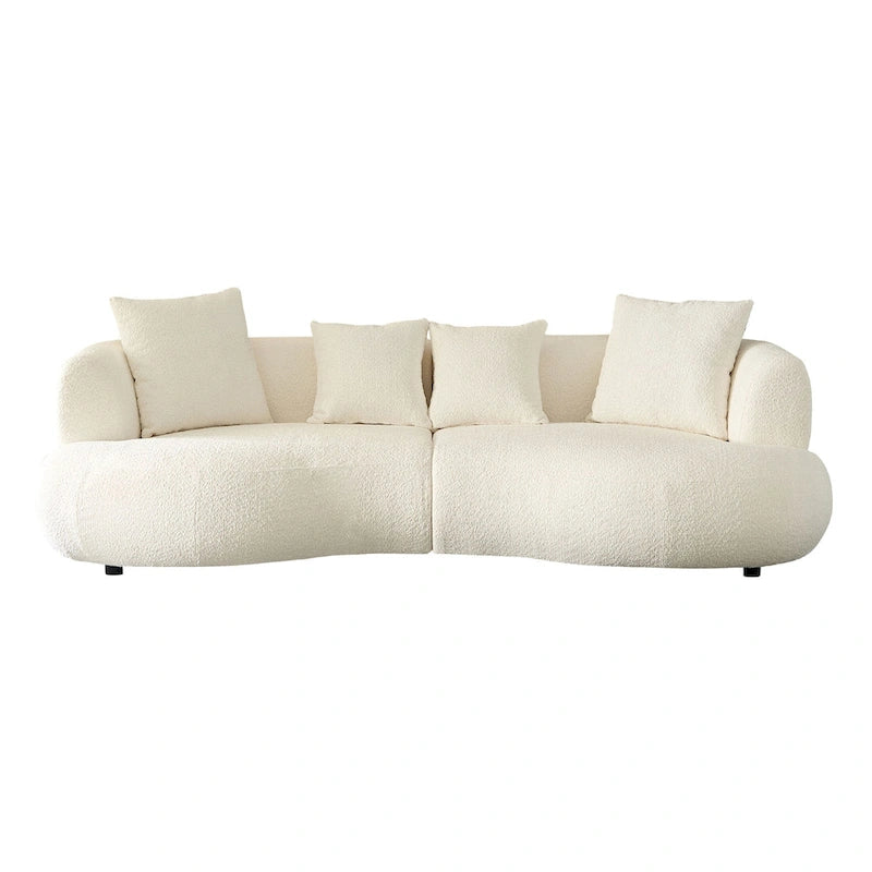 Divano curvo sezionale Mid Century Modern
