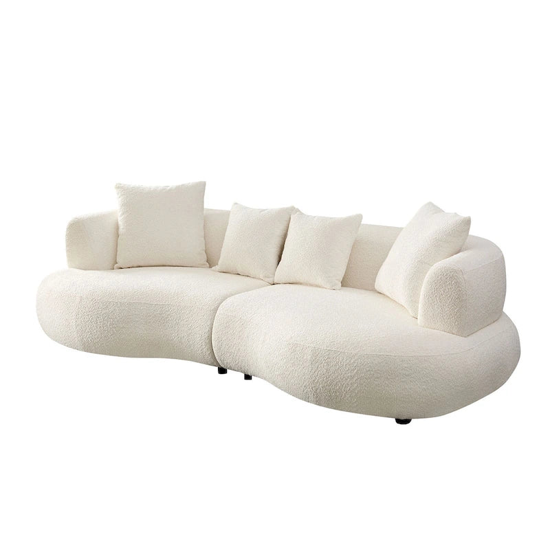 Divano curvo sezionale Mid Century Modern