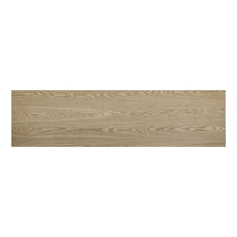Consolle d'Ispirazione Vintage, Impiallacciatura in Legno di Frassino con Gambe a T per Studio, Ingresso, Corridoio, Soggiorno