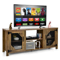 Mobile Porta TV, Centro Intrattenimento per TV fino a 65 pollici con Acciaio - 147 x 39 x 61 cm