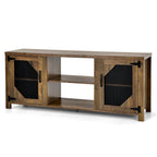 Mobile Porta TV, Centro Intrattenimento per TV fino a 65 pollici con Acciaio - 147 x 39 x 61 cm