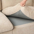 Divano modulare oversize con cuscini, divani in tessuto misto lino con seduta profonda minimalista per soggiorno, kaki