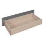 Daybed in velluto con letto estraibile e doghe in legno