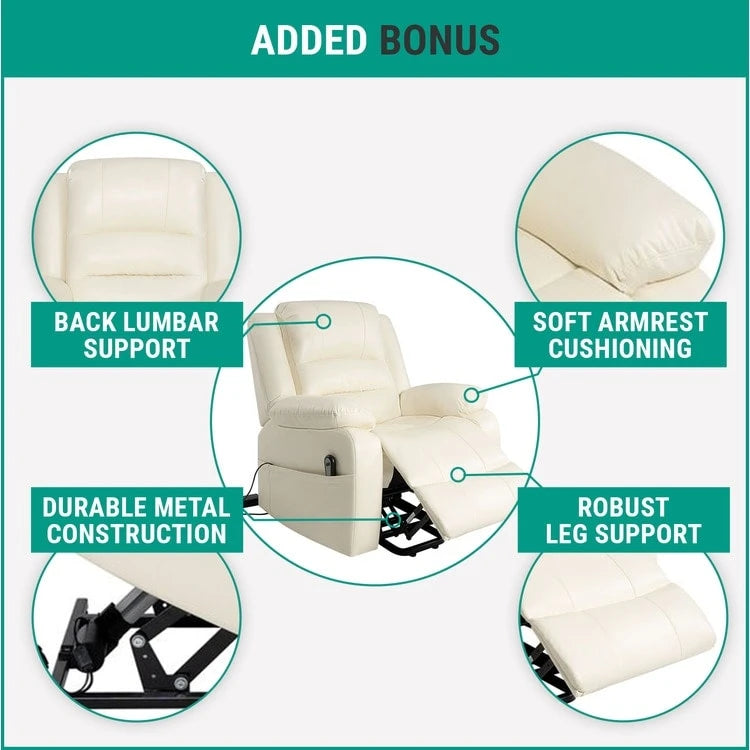 Poltrona reclinabile elettrica con funzione Power Lift, poltrona Power Lift telecomandata, comode poltrone reclinabili Power Lift per anziani