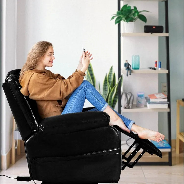 Poltrona reclinabile elettrica con funzione Power Lift, poltrona Power Lift telecomandata, comode poltrone reclinabili Power Lift per anziani