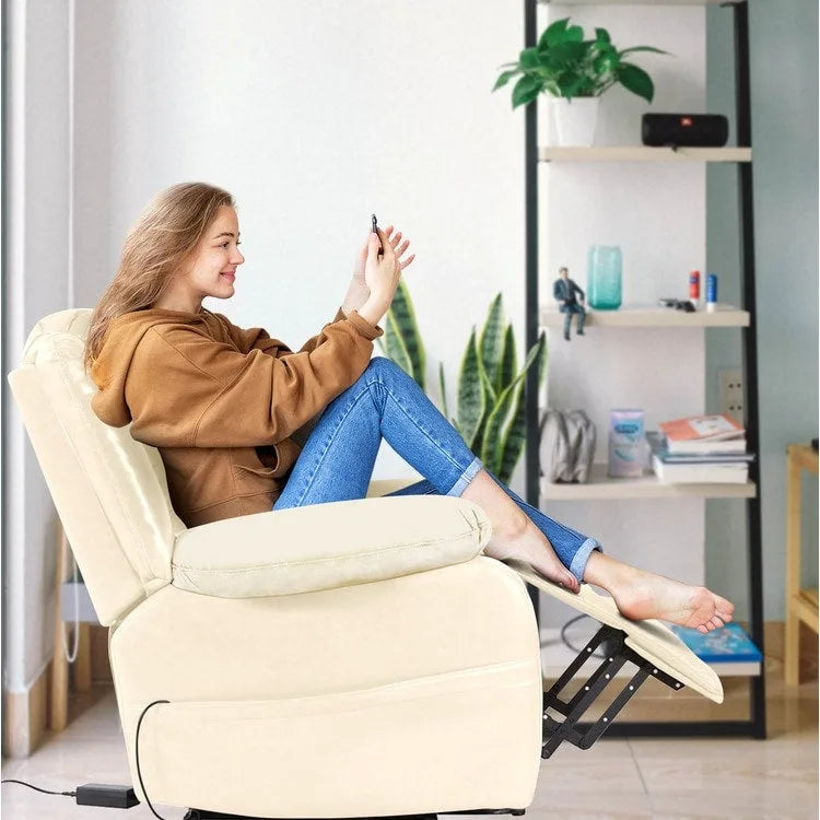 Poltrona reclinabile elettrica con funzione Power Lift, poltrona Power Lift telecomandata, comode poltrone reclinabili Power Lift per anziani