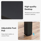 Scrivania extra lunga per computer da 200 cm, scrivania per due persone, scrivania grande