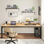 Scrivania extra lunga per computer da 200 cm, scrivania per due persone, scrivania grande