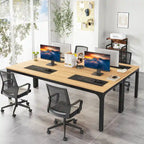 Scrivania extra lunga per computer da 200 cm, scrivania per due persone, scrivania grande