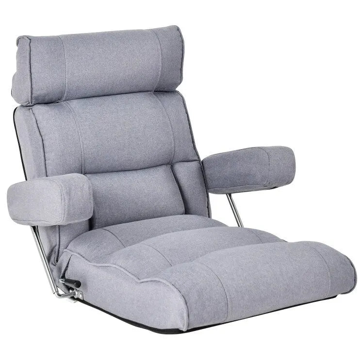 Divano letto pieghevole regolabile con schienale a 6 posizioni continue - 80x 72.5 x 75 cm