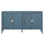 Credenza retrò con ante a scanalature circolari - N/A