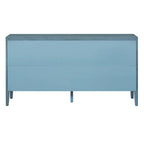 Credenza retrò con ante a scanalature circolari - N/A