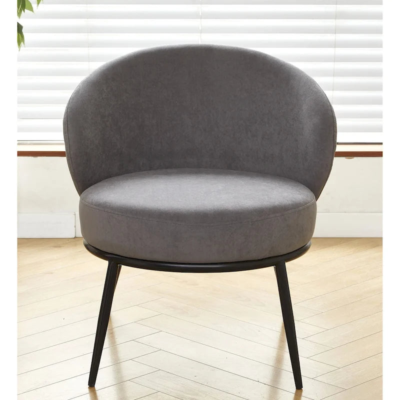Poltrona da salotto imbottita in velluto stile Mid-Century