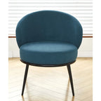 Poltrona da salotto imbottita in velluto stile Mid-Century