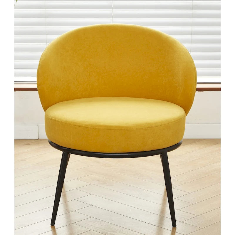 Poltrona da salotto imbottita in velluto stile Mid-Century