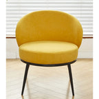 Poltrona da salotto imbottita in velluto stile Mid-Century