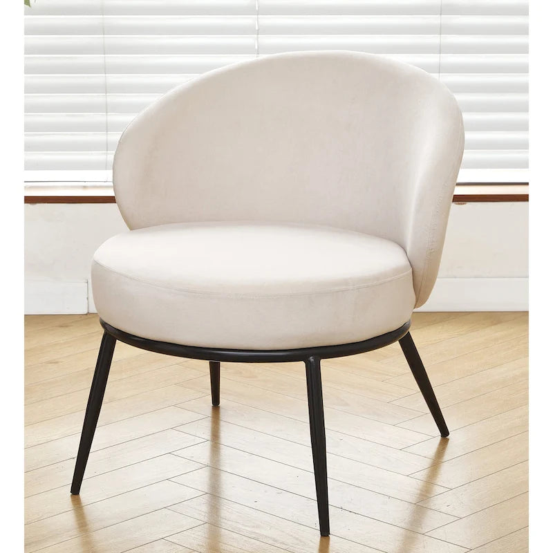 Poltrona da salotto imbottita in velluto stile Mid-Century