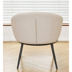 Poltrona da salotto imbottita in velluto stile Mid-Century