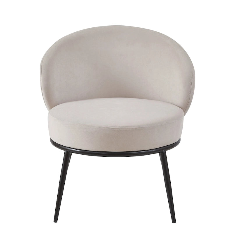 Poltrona da salotto imbottita in velluto stile Mid-Century