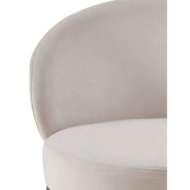 Poltrona da salotto imbottita in velluto stile Mid-Century