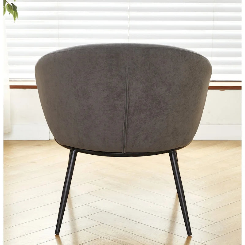 Poltrona da salotto imbottita in velluto stile Mid-Century