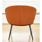 Poltrona da salotto imbottita in velluto stile Mid-Century