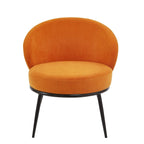 Poltrona da salotto imbottita in velluto stile Mid-Century