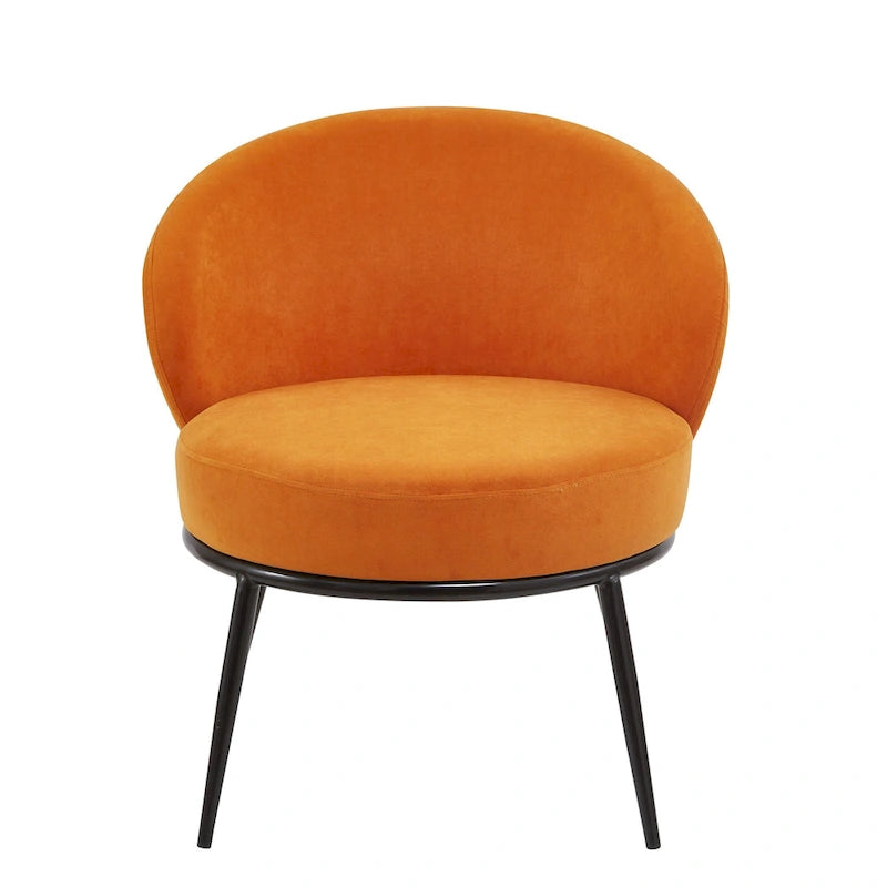 Poltrona da salotto imbottita in velluto stile Mid-Century