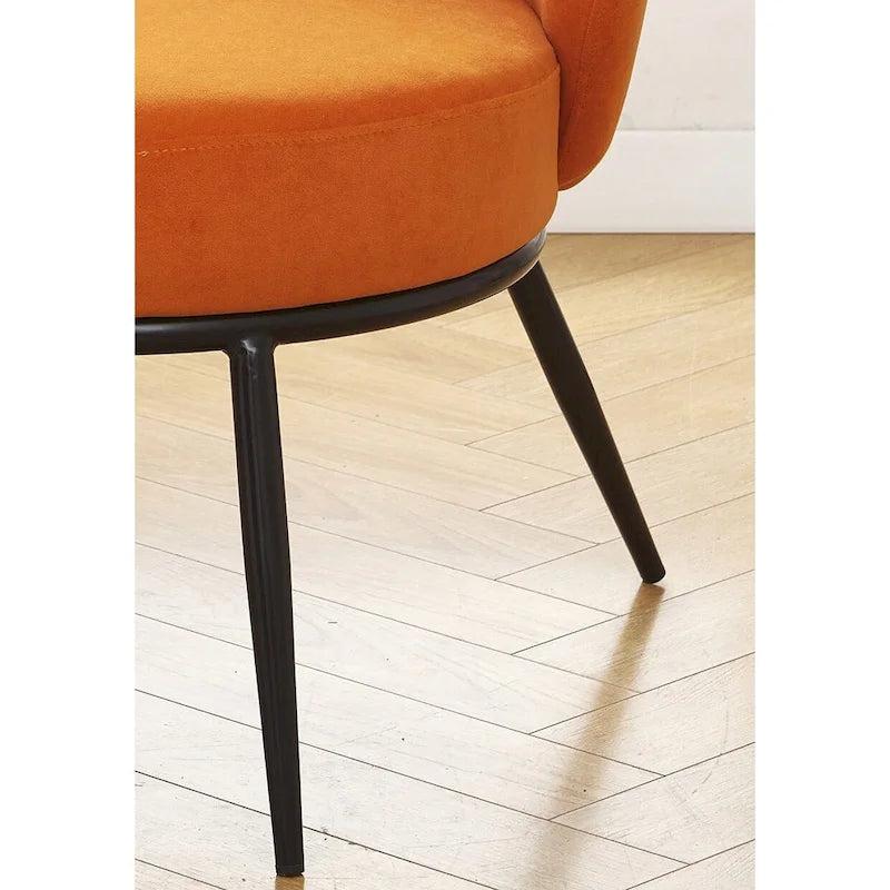 Poltrona da salotto imbottita in velluto stile Mid-Century