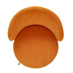 Poltrona da salotto imbottita in velluto stile Mid-Century