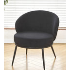 Poltrona da salotto imbottita in velluto stile Mid-Century