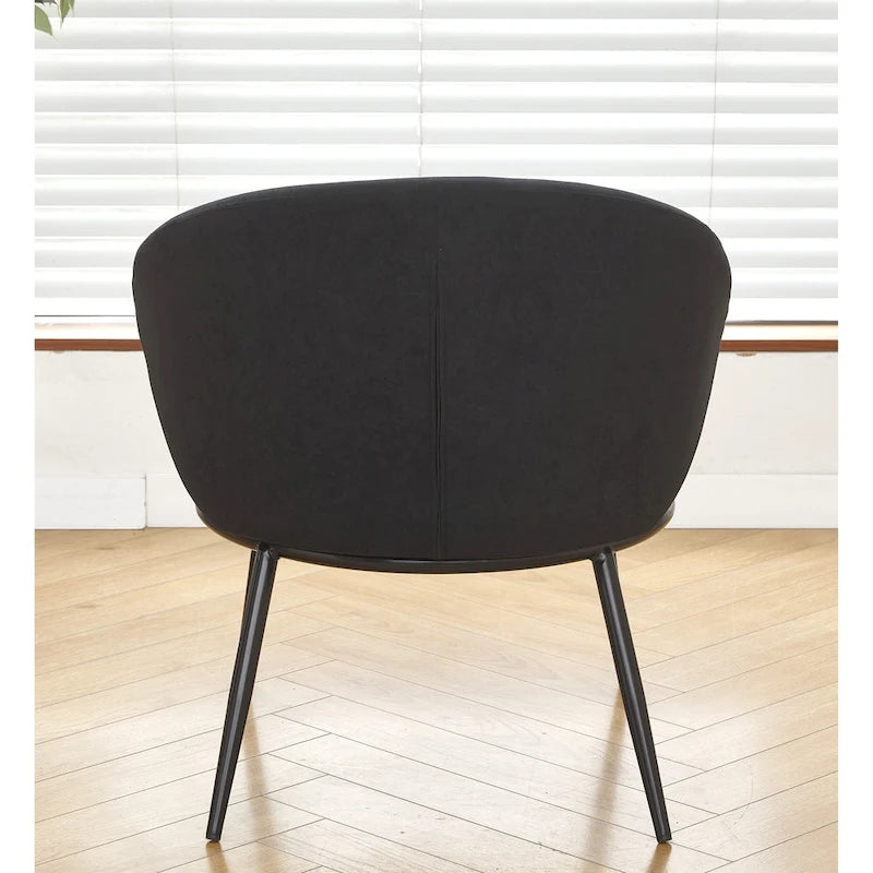 Poltrona da salotto imbottita in velluto stile Mid-Century