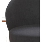 Poltrona da salotto imbottita in velluto stile Mid-Century