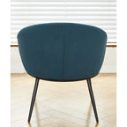 Poltrona da salotto imbottita in velluto stile Mid-Century