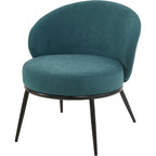 Poltrona da salotto imbottita in velluto stile Mid-Century