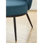 Poltrona da salotto imbottita in velluto stile Mid-Century