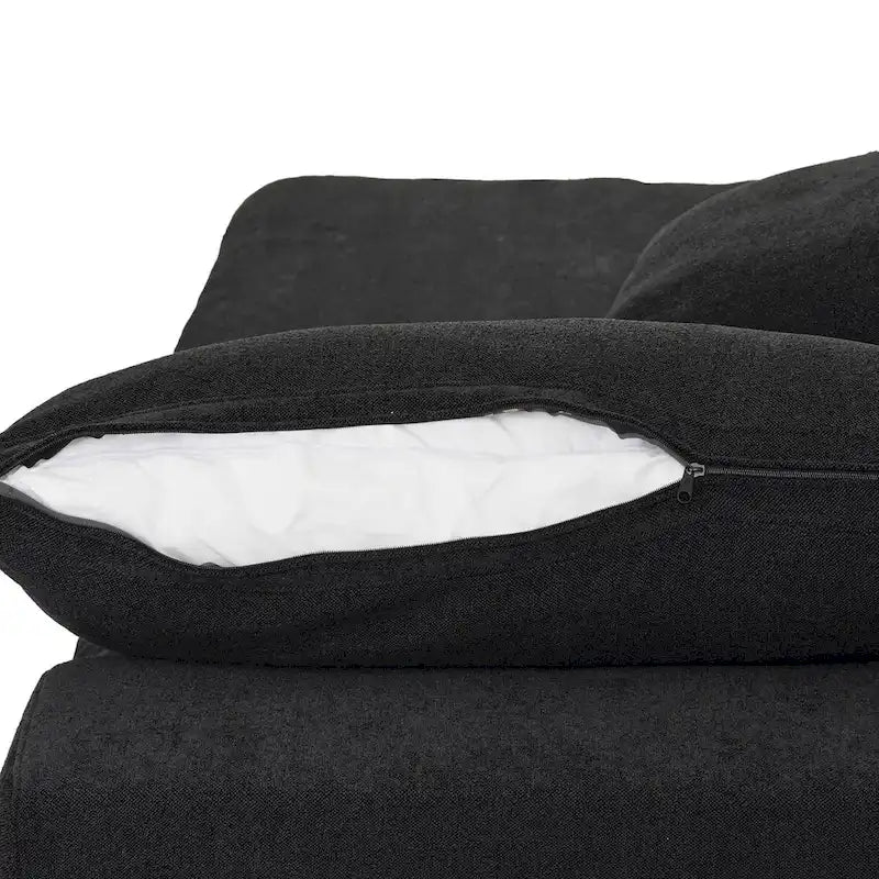 Set Divano 3 Pezzi per Soggiorno, Divano Modulare a Nuvola Sezionale con Pouf Contenitore