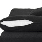Set Divano 3 Pezzi per Soggiorno, Divano Modulare a Nuvola Sezionale con Pouf Contenitore