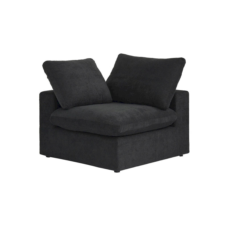 Set Divano 3 Pezzi per Soggiorno, Divano Modulare a Nuvola Sezionale con Pouf Contenitore