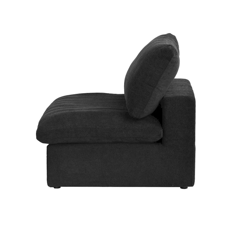 Set Divano 3 Pezzi per Soggiorno, Divano Modulare a Nuvola Sezionale con Pouf Contenitore