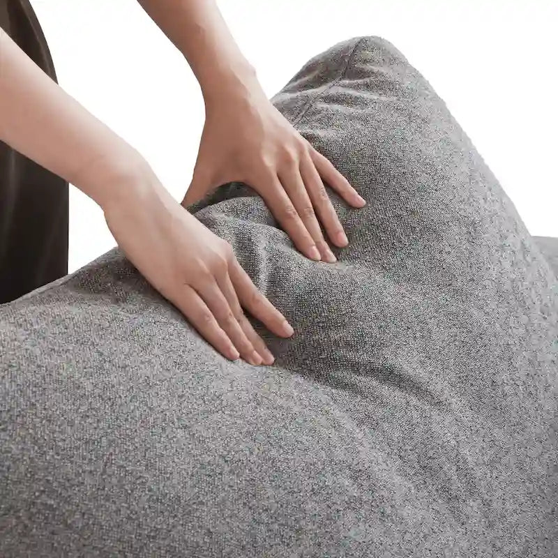 Set Divano 3 Pezzi per Soggiorno, Divano Modulare a Nuvola Sezionale con Pouf Contenitore