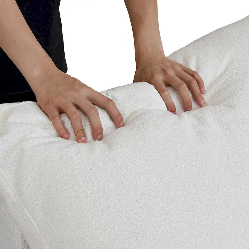 Set Divano 3 Pezzi per Soggiorno, Divano Modulare a Nuvola Sezionale con Pouf Contenitore