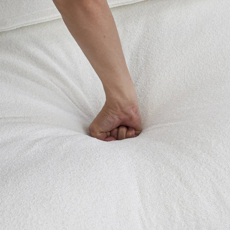 Set Divano 3 Pezzi per Soggiorno, Divano Modulare a Nuvola Sezionale con Pouf Contenitore