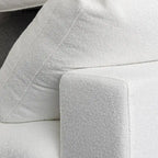 Set Divano 3 Pezzi per Soggiorno, Divano Modulare a Nuvola Sezionale con Pouf Contenitore