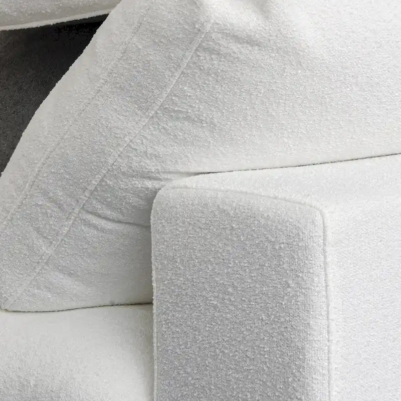 Set Divano 3 Pezzi per Soggiorno, Divano Modulare a Nuvola Sezionale con Pouf Contenitore