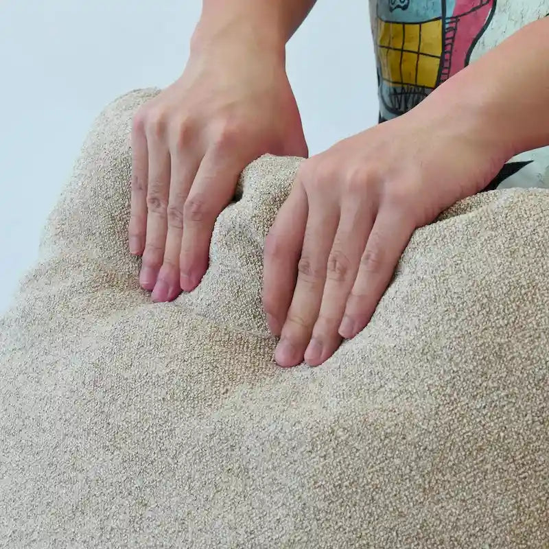 Set Divano 3 Pezzi per Soggiorno, Divano Modulare a Nuvola Sezionale con Pouf Contenitore