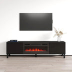 Mobile porta TV Rustico BL-01 con camino