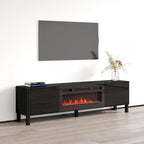 Mobile porta TV Rustico BL-01 con camino