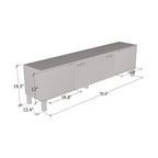 Mobile porta TV Rustico BL-01 con camino